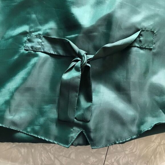 suede leather gato western wear size medium dark green cowboy vintage props - Picture 11 of 11